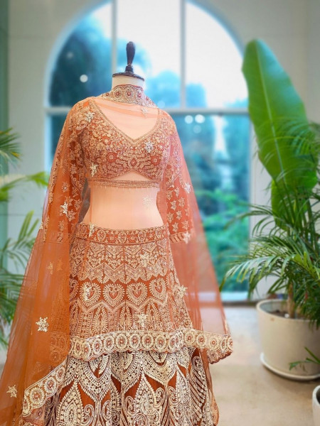 Amber Aura Embroidered Sequin Lehenga