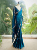 Skyline Blue Saree with Running Blouse