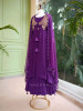 Noorika Purple Anarkali with Gota Patti &amp; Cut Dana Work