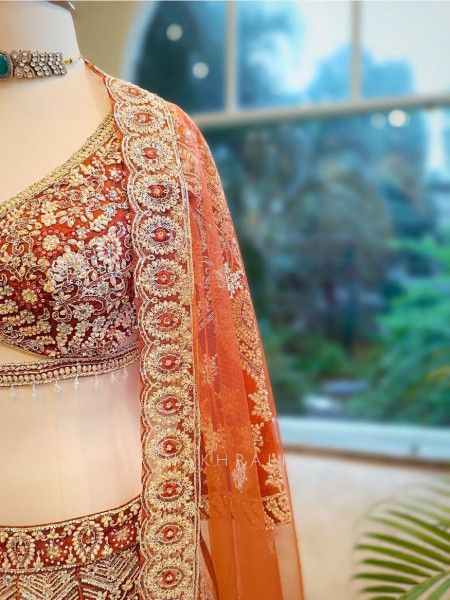 Amber Aura Embroidered Sequin Lehenga