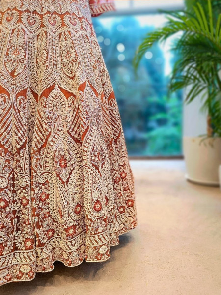 Amber Aura Embroidered Sequin Lehenga