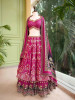 Royal Majesty Magenta Modal Silk Lehenga with Brocade Motifs