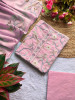 Floral Breeze Pink Kota Dress Material with Embroidery