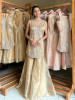 Metamorphic Golden Indo-Western Palazzo Set