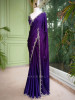 Skyline Purple Saree with Running Blouse
