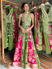 Urban Green Banarasi Silk Brocade Indo-Western Palazzo