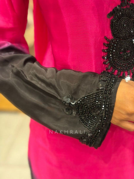 Gulshan Ombre Suit Set with Bead and Sequin Work