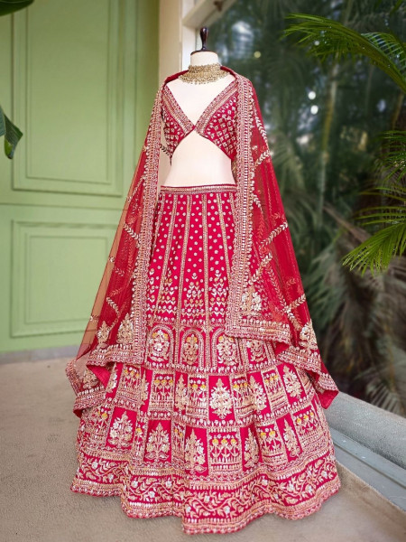 Ruby Royale Unstitched Bridal Lehenga