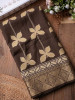 Titali Floral Printed Brown Saree