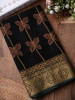 Titali Floral Printed Green Saree