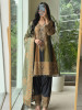 Aranya Rust-Olive Printed Silk Salwar Suit Set