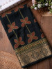 Titali Floral Printed Black Saree