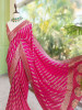 Mayurika Magenta Banarasi Brocade Saree with Woven Border