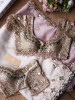Marrakesh Noor Pink Saree with Readymade Blouse And Cutdana Mirror Work