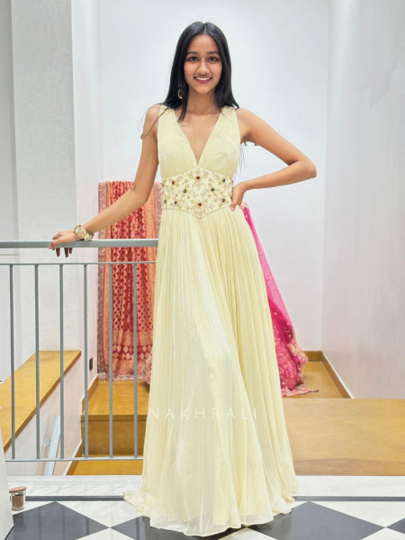 Ethereal Radiance Cream Gown