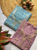 Aarvi Purple Dual-Tone Dress Material with Gota Patti Work