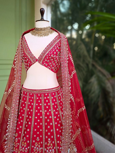 Ruby Royale Unstitched Bridal Lehenga