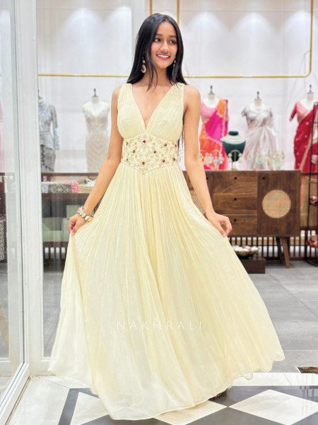 Ethereal Radiance Cream Gown