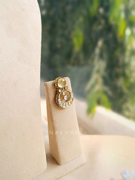 Lumiere Green Stone Necklace Set