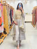 Nakkashi Grey Suit Set with Embroidery Sequin Work