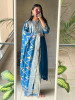 Noorani Blue Gota Work Suit Set