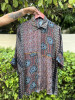Vedya Charcoal Black Art Modal Printed Shirt