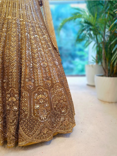 Regalia Bronze Embroidered Lehenga