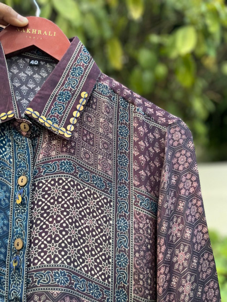 Shobhna Blue Printed Shirt in Soft Fabric