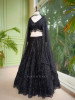Regalia Black Embroidered Lehenga