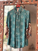 Gatha Teal Blue Printed Shirt in Soft Fabric