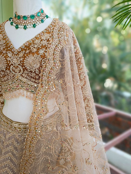 Rivara Green Lehenga Set with Heavy Zari Sequin Work