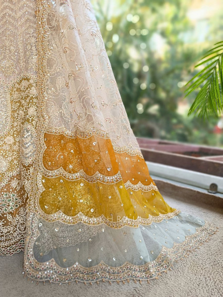 Rivara Green Lehenga Set with Heavy Zari Sequin Work