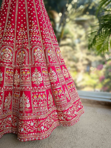 Ruby Royale Unstitched Bridal Lehenga