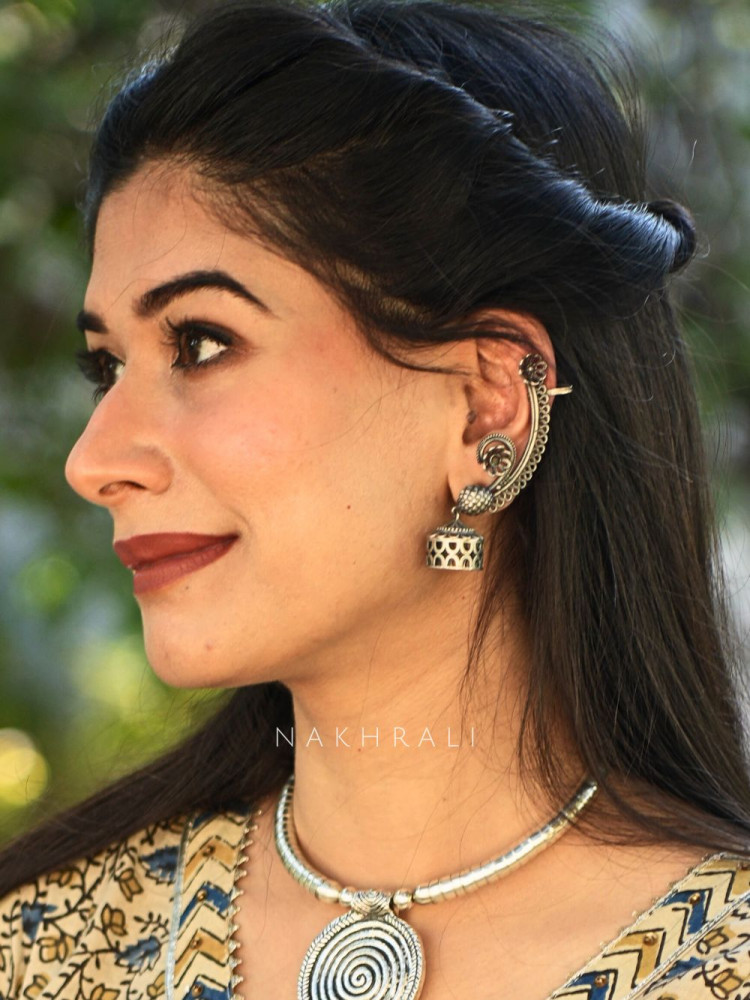 Image of Aira Ear Cuff Jhumka Earrings