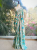 Arelia Blue Art Silk Saree with Woven Border