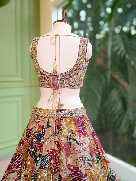 Vivanta Floral Zari Sequin Lehenga