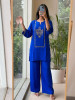 Kanak-Tarang Blue Satin Co-ord Set