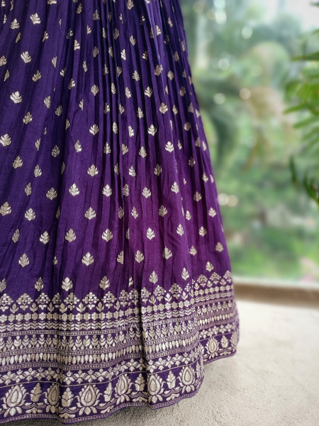 Rajasvi Purple Lehenga - Partywear Collection