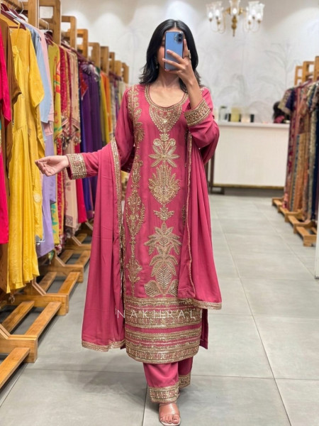 Sitara Noor Gota Patti Ensemble Pink Suit Set