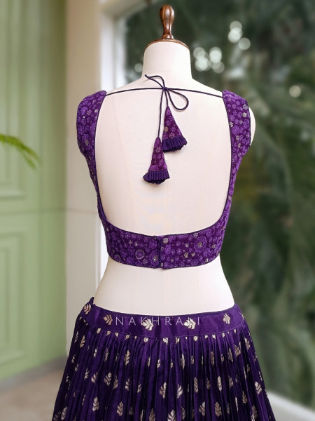 Rajasvi Purple Lehenga - Partywear Collection