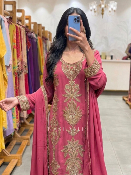 Sitara Noor Gota Patti Ensemble Pink Suit Set