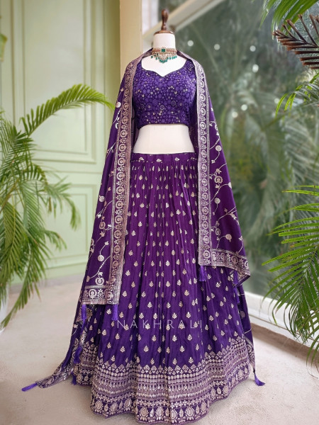 Rajasvi Purple Lehenga - Partywear Collection