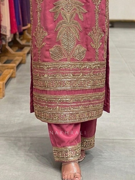 Sitara Noor Gota Patti Ensemble Pink Suit Set