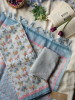 Moksha Grey Quirky Motif Dress Material with Embroidered Detail