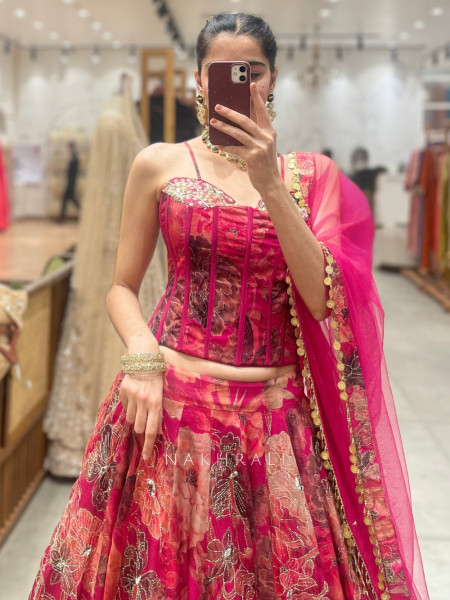 Mehfil Magic Multicolor Lehenga Set with Embroidery