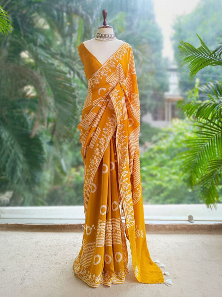 Rasika Yellow Handloom Saree