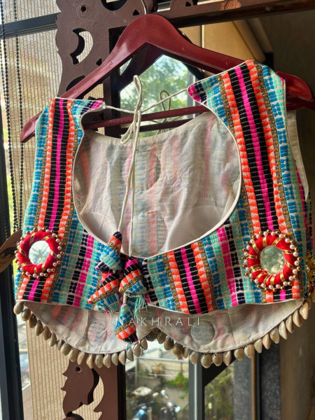 Darpan Multicolor Mirror Work Blouse