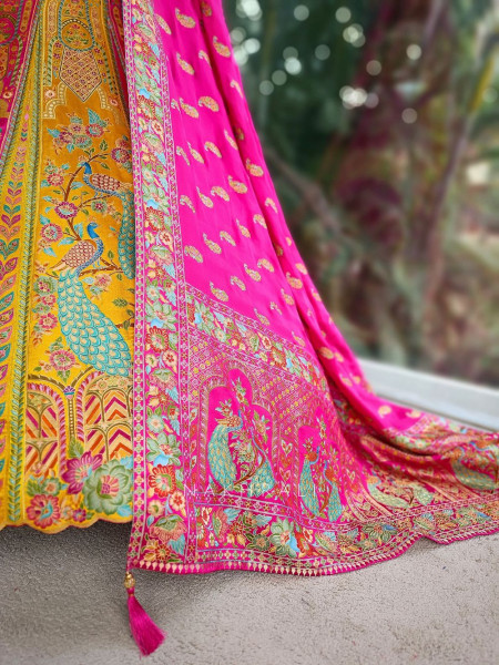 Rangmayi Multicolor Unstitched Lehenga Set