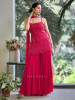 Royal Aura Magenta Gharara Set with Pearl and Cutdana Work