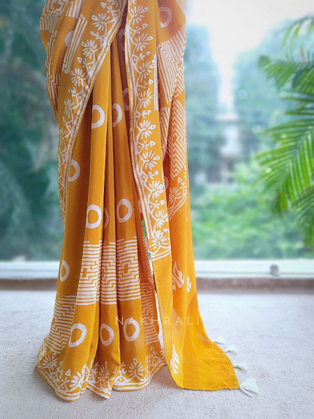Rasika Yellow Handloom Saree